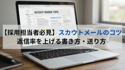 【採用担当者必見】スカウトメールのコツ｜返信率を上げる書き方・送り方