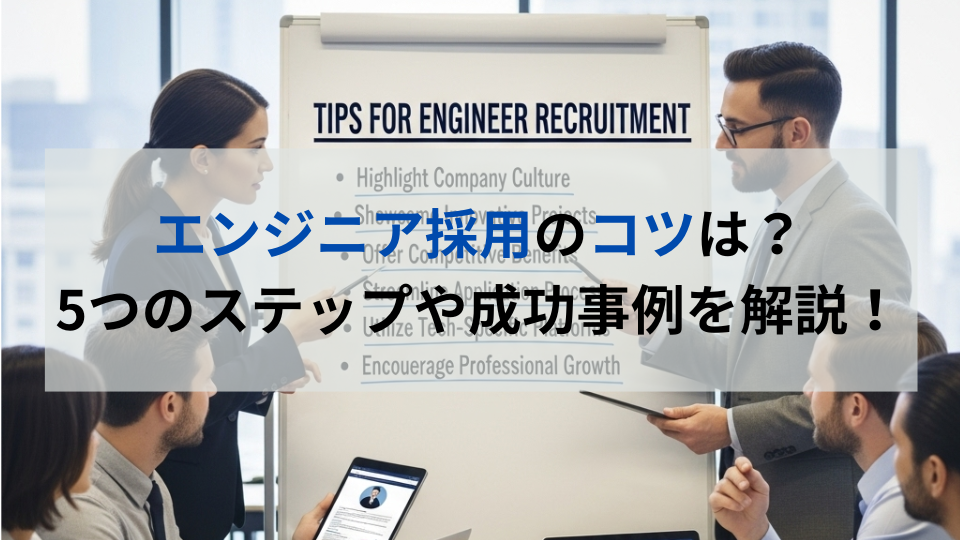 エンジニア採用のコツは？5つのステップや成功事例を解説！