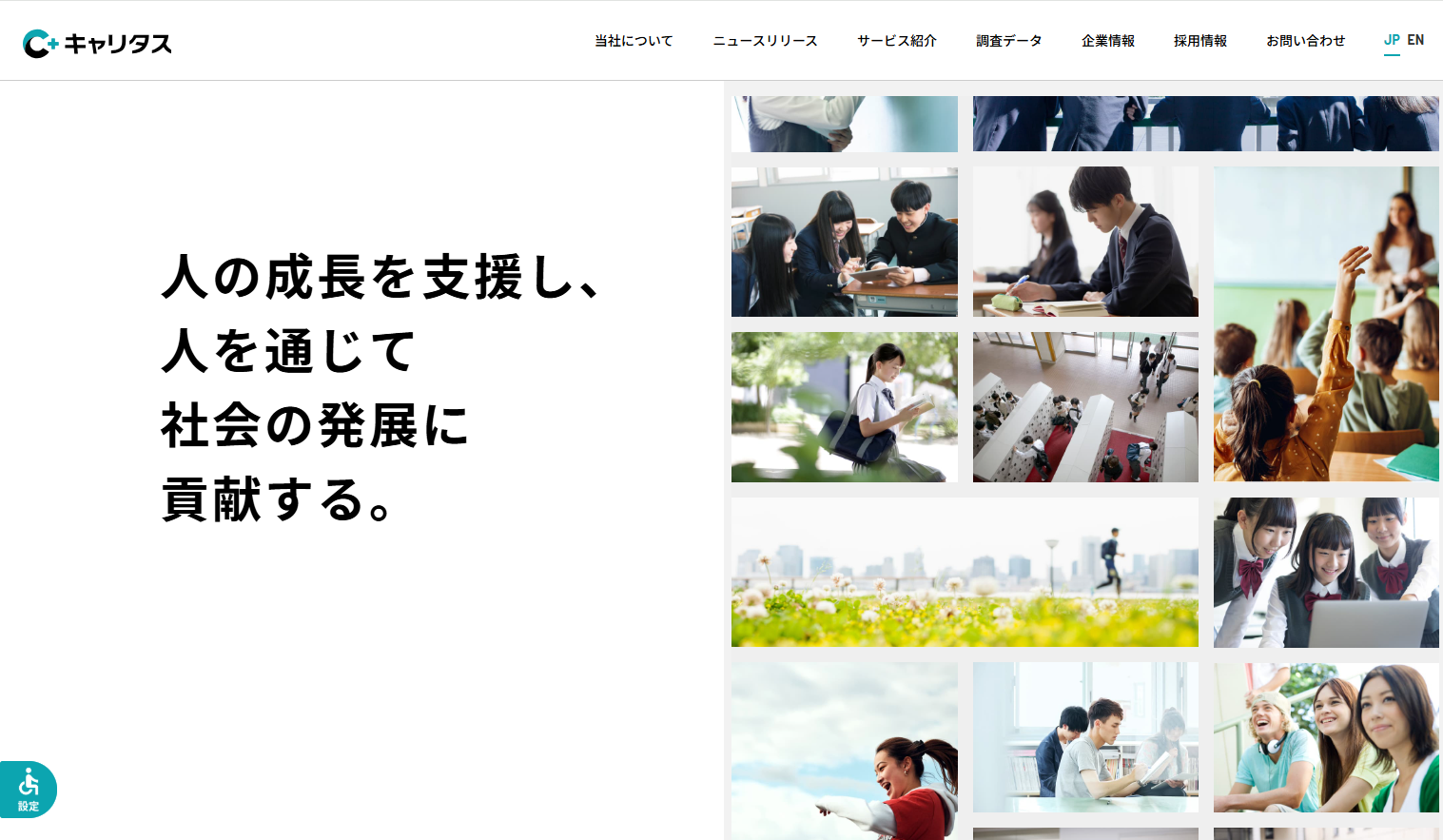 株式会社キャリタス　LP画像